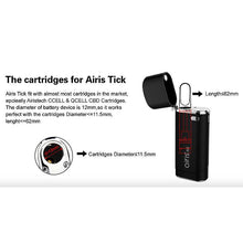 Load image into Gallery viewer, Airis Tick Flip-Top Oil Tank Cartridge Vaporizer Battery (650mAh)