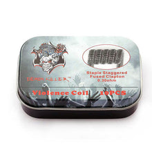 Load image into Gallery viewer, Demon Killer Staple Staggered Fused Clapton Pre-Coiled Wire 0.3ohm (10-Pack)