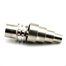 Load image into Gallery viewer, Domeless Titanium Nail for Enail Coil (Universal Male/Female Adapter)

